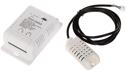 Comutator/releu inteligent Wifi cu senzor de temperatura si umiditate Tuya