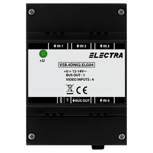Doza selectie video, 4 intrari video SMART - ELECTRA VSB.4DN02.ELG04