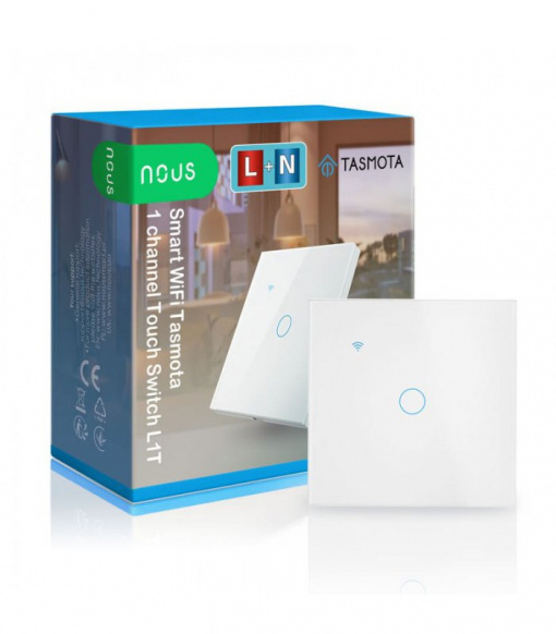 Intrerupator de lumina NOUS L1T WIFI cu Tasmota