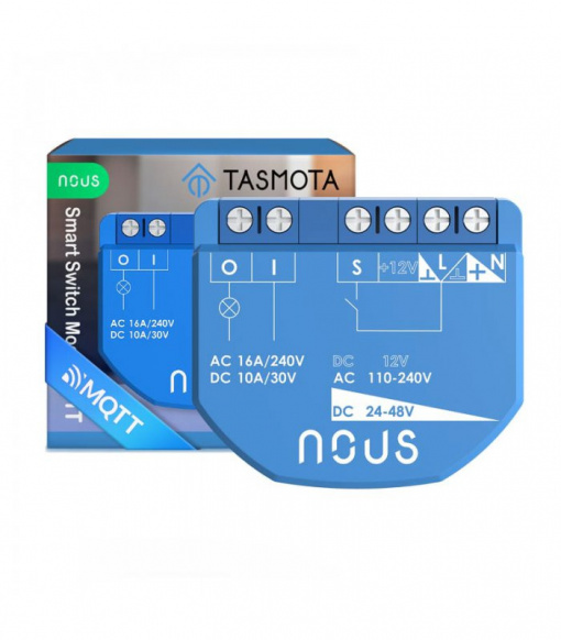 Releu/comutator NOUS B1T WIFI Tasmota (1 canal, fara PM, ESP32)