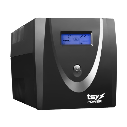 UPS TSY Power, 1200VA/720W, LCD, AVR-repornire automata, Management, 4 x Schuko, 2 x RJ45, 1 X USB type B TSY-MP-1K2-LCD