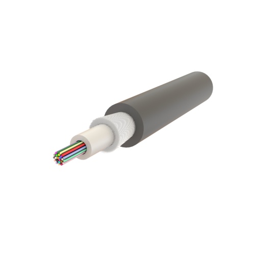 Cablu fibra optica 4 fibre, SM OS2, 1200N, LSZH, intarziere la flacara, in gel, protectie UV, apa, rozatoare, int/ext - SAMM