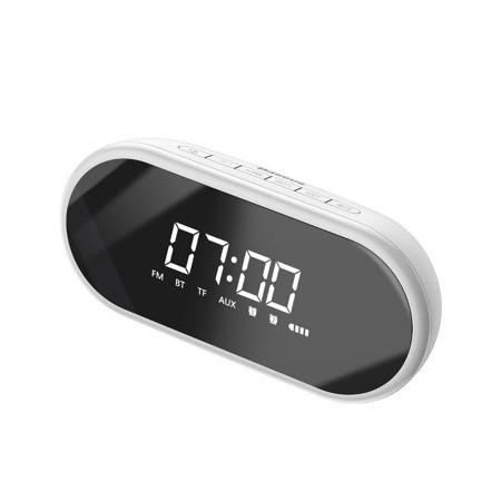 Difuzor Bluetooth fără fir Baseus Encok E09, ceas cu alarma (alb)