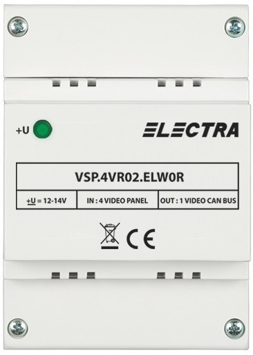 Doza selectie panouri video cu 4 intrari - REZIDENTIAL VSP.4VR02.ELW0R