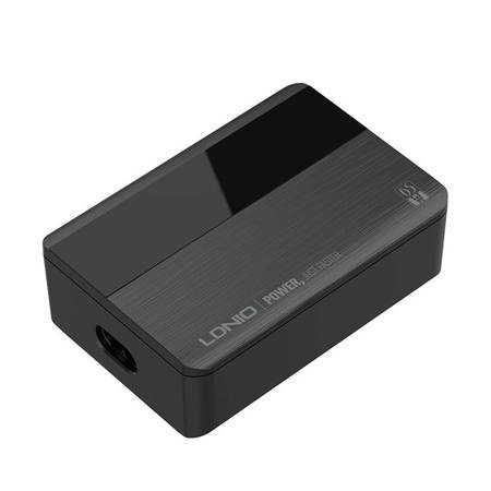 Încărcător de perete LDNIO A4808Q, 2x USB + 2x USB-C, 65W (negru)