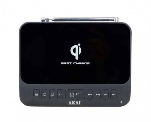 Radio cu ceas Akai ACRB-1000 5 W, negru