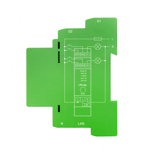 Shelly PRO Dimmer 2PM WiFi + Ethernet 1 canal