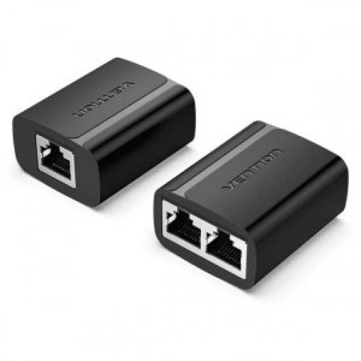 Splitter retea Vention, RJ-45 (T) la 2 x RJ-45 (T), 2 buc per set, 100 Mbps, ecranat, conectori auriti