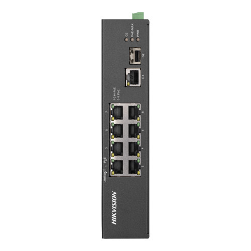 Switch 8 porturi PoE, 2 porturi uplink SFP/RJ45 - HIKVISION DS-3T0310HP-E-HS