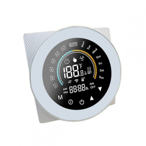 Termostat inteligent WiFi SmartWise, compatibil cu aplicația eWeLink, tip „A” (5A) alb