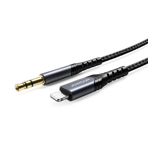 Straight Characterize Chamber Cablu AUX audio stereo Joyroom 3,5 mm mini jack - Lightning pentru iPhone,  iPad 2 m negru