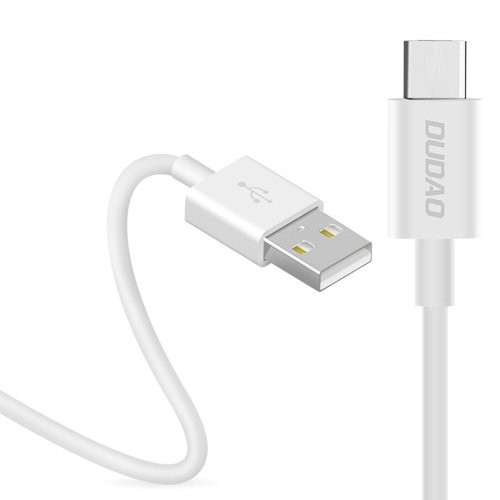Cablu de încărcare Dudao USB / USB tip C 3A 1m alb