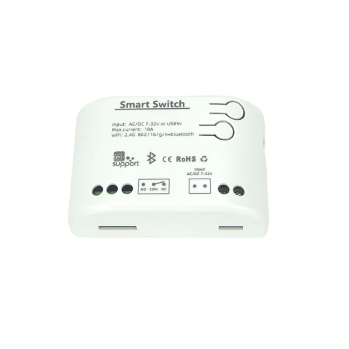 Comutator de releu inteligent SmartWise 5V-32V Wi-Fi + Bluetooth 1 gang, NO/NC