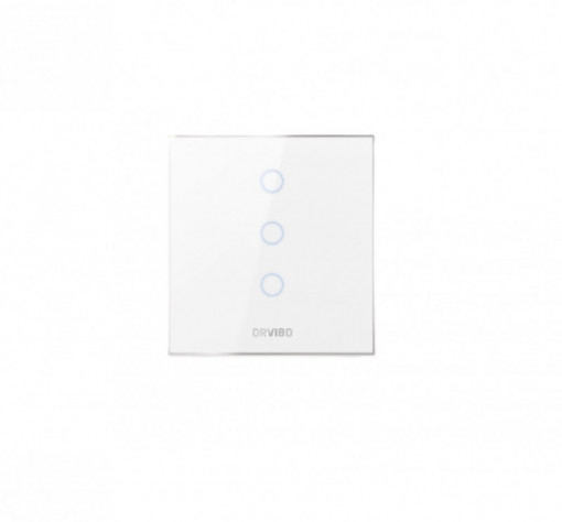 Intrerupator Smart ORVIBO, C-touch, ZigBee, Wi-Fi, control de pe telefon, 2.4 GHz, Google Assistant, Amazon Alexa, T30W3Z