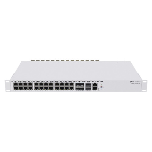 Management Switch 20 RJ45 2.5 Gigabit, 2 x QSFP+, 4 x Combo (2.5 Gigabit sau SFP+) - Mikrotik CRS326-4C+20G+2Q+RM