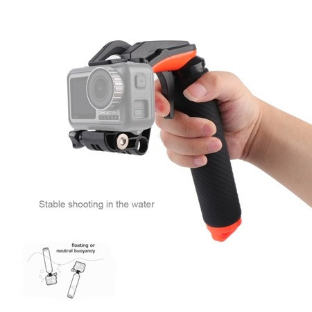 Mâner plutitor Puluz cu declanșator obturator pentru DJI Osmo Action