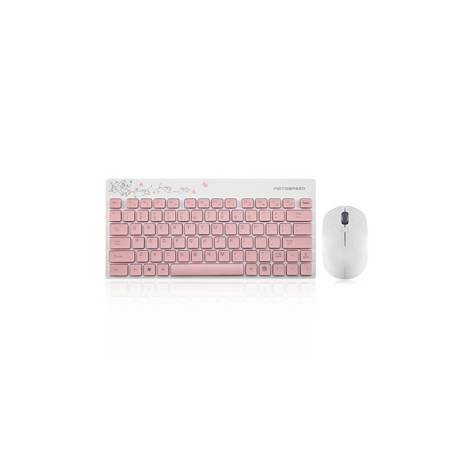 Mouse și tastatură de birou Motospeed G3000 (roz)