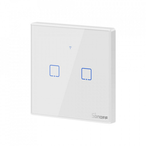 Smart Switch WiFi + RF 433 Sonoff T2 EU TX (2 canale)