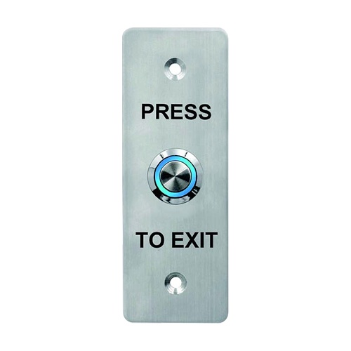 Buton de iesire, montaj ingropat, inox, LED, NO-NC-COM, IP65, 115 x 40 mm CSB-408LW