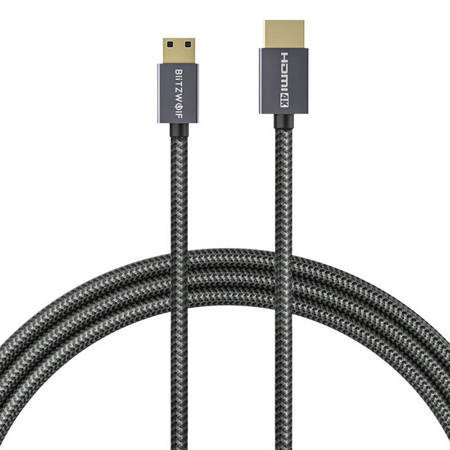 Cablu HDMI la HDMI 4K, 1,2 m Blitzwolf BW-HDC4 (negru)