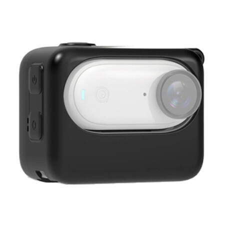 Carcasa de incarcare camera PULUZ Husa din silicon pentru Insta360 GO 3 (negru)
