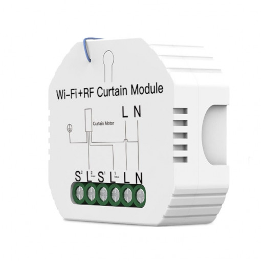 Comutator inteligent de releu WiFi + RF pentru jaluzele/rulouri rulante TUYA