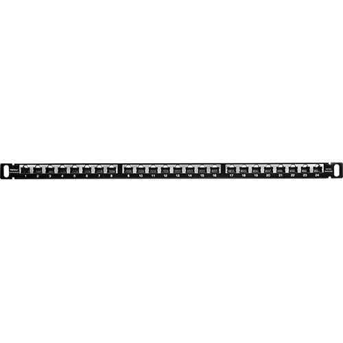 Patch Panel 24 porturi RJ45, Cat6a, Ecranat, 05U - TRENDnet TC-P24C6AHS