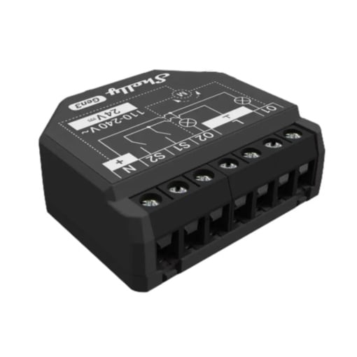 Shelly 2PM Gen3 modul de releu inteligent dublu Wi-Fi + Bluetooth