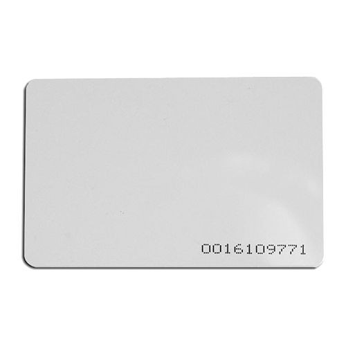 Cartela de acces EM4100 125KHz, 0.8 mm, cod printat CSC-EM125-08+C
