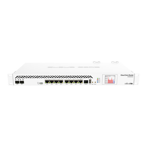 Cloud Core Router, 2 x SFP+, 8 x Gigabit, RouterOS L6, 1U - MikroTik CCR1036-8G-2S+EM