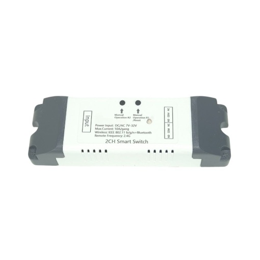 Comutator releu inteligent SmartWise 5V-32V Wi-Fi + Bluetooth cu 2 canale, NO/NC