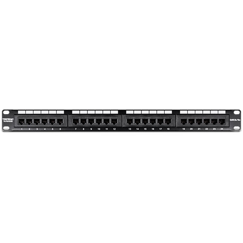 Patch Panel 24 porturi RJ45 UTP 19', Cat5/5e - TRENDnet TC-P24C5E