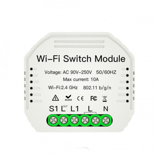 Releu Tuya 1 canal Wi-Fi