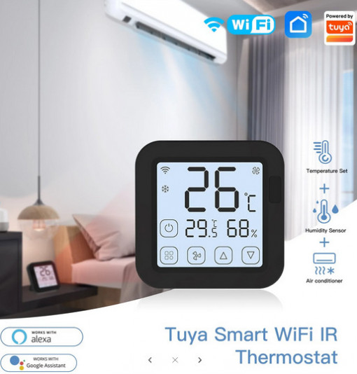 Termostat inteligent pentru aer conditionat Wifi + IR Tuya
