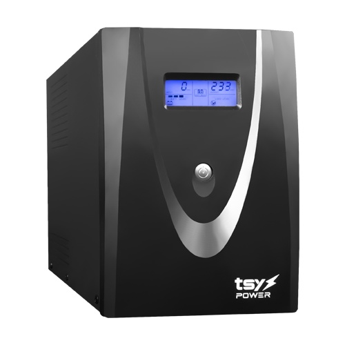 UPS TSY Power, 3000VA/1800W, LCD, AVR-repornire automata, 4 x Schuko TSY-MP-3K0-LCD