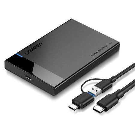 Carcasa rack HDD/SDD UGREEN SATA 2,5'' 2 in 1 USB-A + USB-C to USB-C