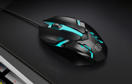 Mouse gaming cu fir Inphic PB6S (negru/argintiu)