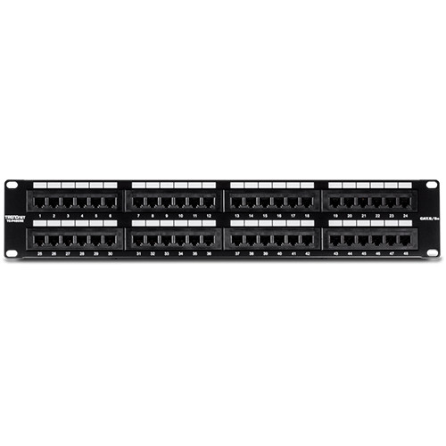 Patch Panel 48 porturi RJ45 UTP 19', Cat5/5e - TRENDnet TC-P48C5E