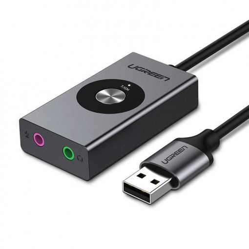 Placa audio USB externa 7.1 UGREEN 1m