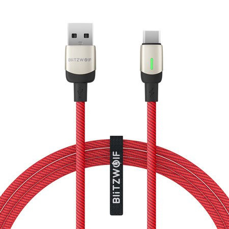 Cablu date BlitzWolf BW-TC21 USB-C 3A 1m (roșu)
