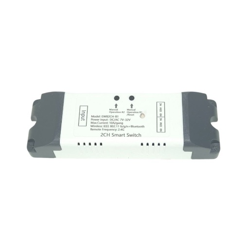 Comutator de releu inteligent 2 canale, NO/NC contact uscat 85V-250V AC Wi-Fi