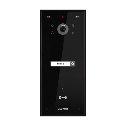 Panou exterior video Home pentru 1 Familie - SMART, G3, montaj aparent, NEGRU - ELECTRA VPH.01S03.ELBTL