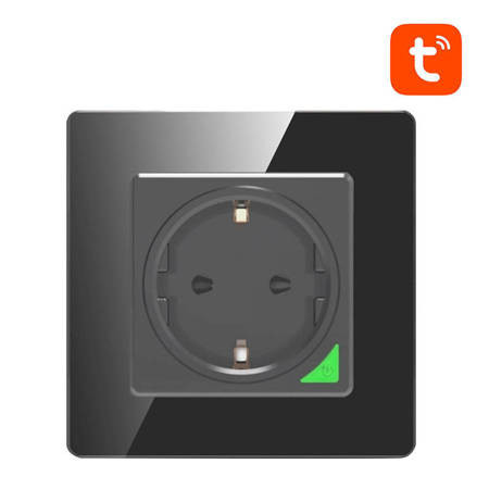 Priză Smart WiFi Avatto N-WOT10-EU-B TUYA (negru)