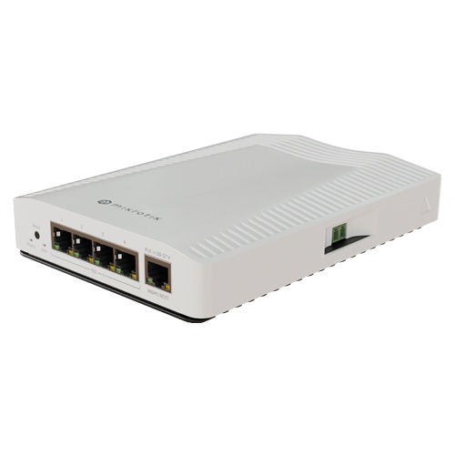 Router 4 porturi 10G, 1 port 1G, sina DIN - MikroTik CRS304-4XG-IN