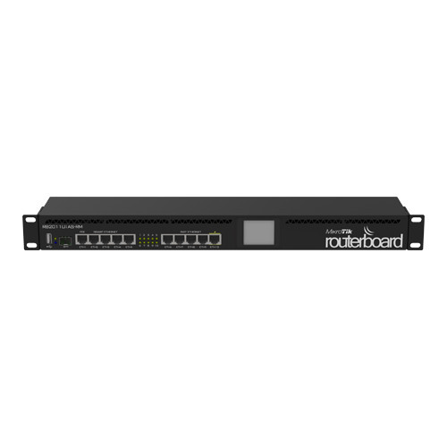 Router 5 x Fast Ethernet, 5 x Gigabit, 1 x SFP, 1 x PoE, RouterOS L5, 1U - Mikrotik RB2011UiAS-RM