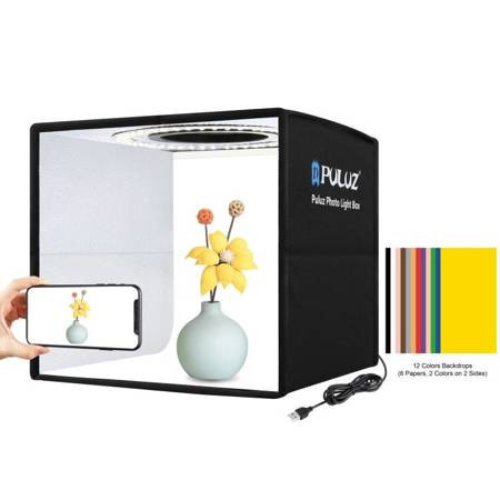 Studio foto Puluz LED 25cm PU5025B