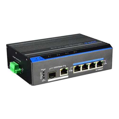 Switch 4 porturi PoE+, 1 port uplink SFP/RJ45 - UTEPO UTP7204E-POE-A1