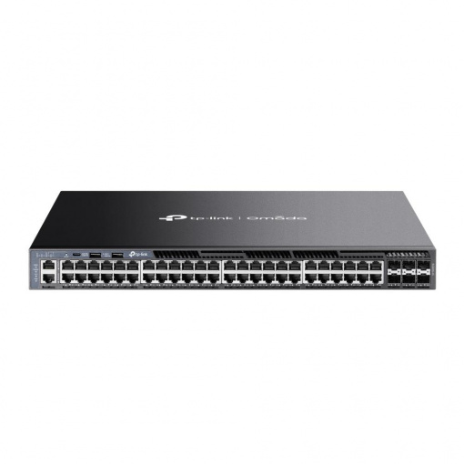 Switch 48 porturi RJ45 Gigabit, 6 x SFP+ 10G, 2 x USB, 2 x surse, L3 Management, 1U - TP-Link Omada SG6654X
