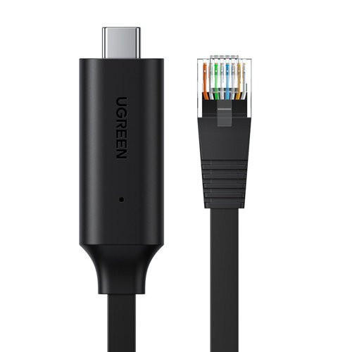 Cablu consola type-C la rj45 1.5 m negru