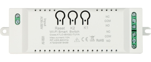 Comutator inteligent 2 canale Wi-Fi Tuya